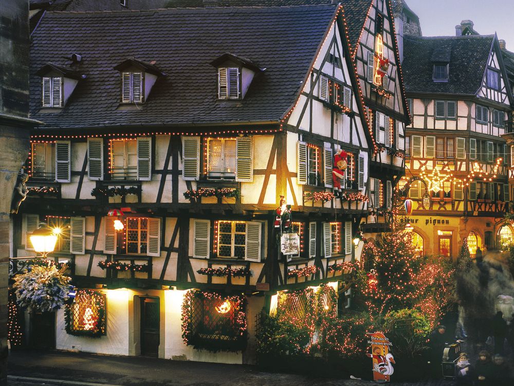 Colmar : la vieille ville illuminée