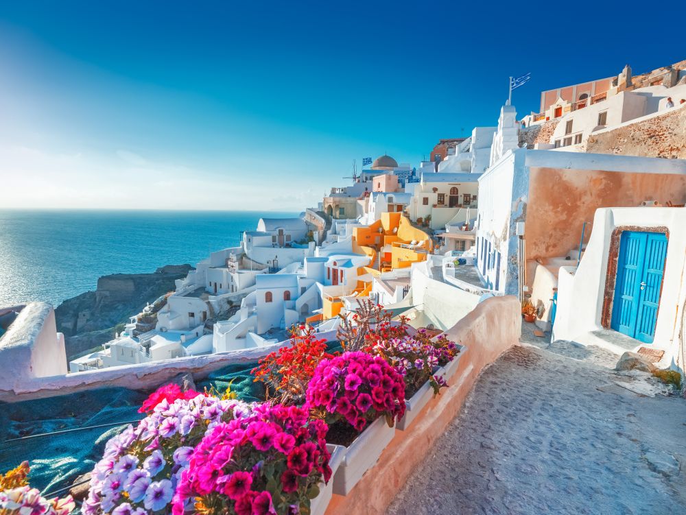 Santorin, Grece.