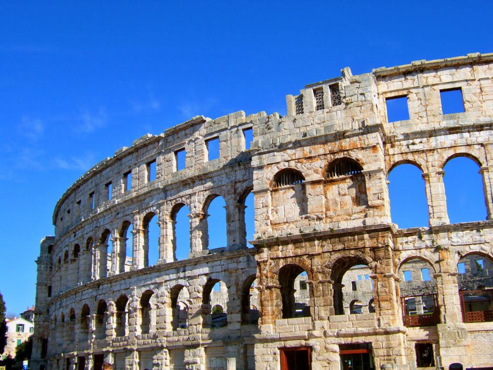 Pula : l'amphithéâtre romain