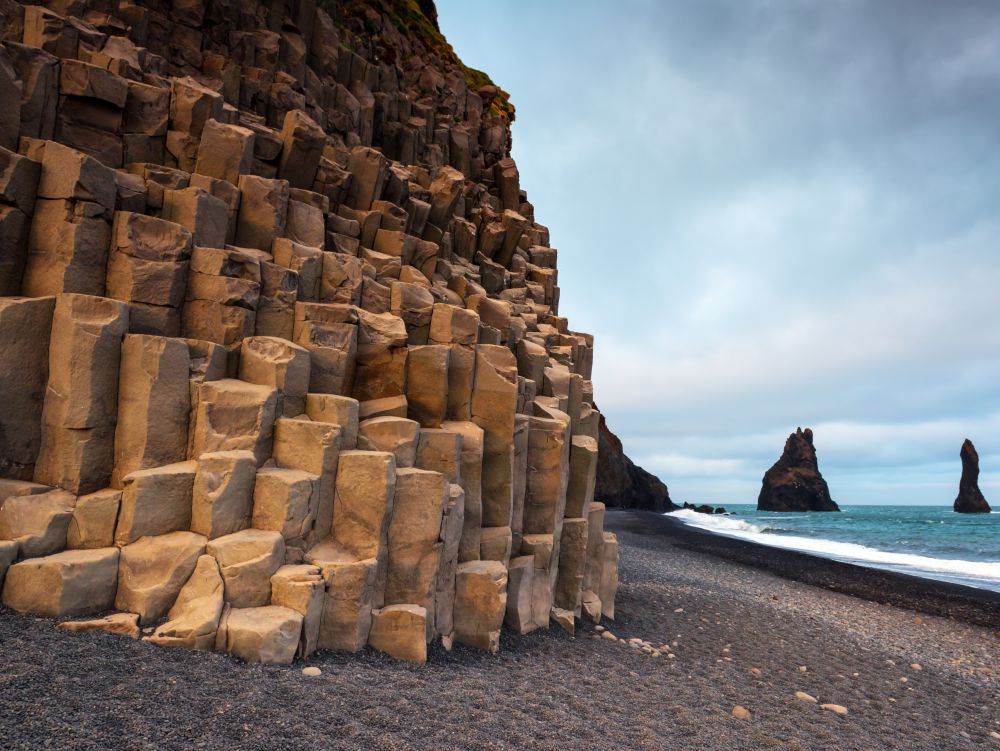 Basalt rock formations "Troll toes"