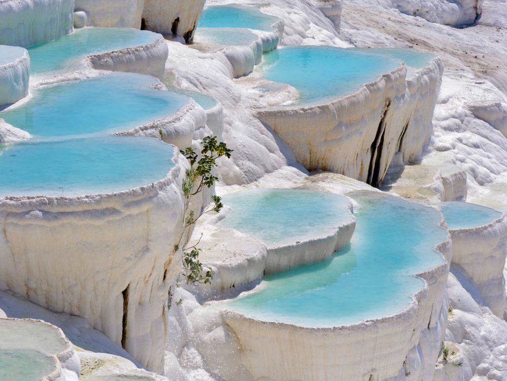 Bassins naturels, Hierapolis, Pamukkale, Turkey