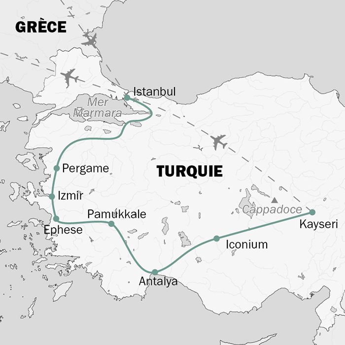 Turquie, des empires et des dieux, itinéraire 2023