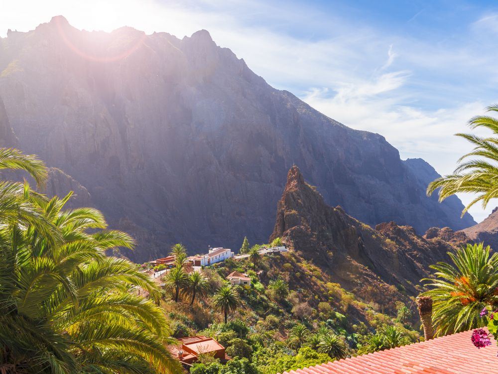 Masca village, the most visited tourist attraction of Tenerife, Spain