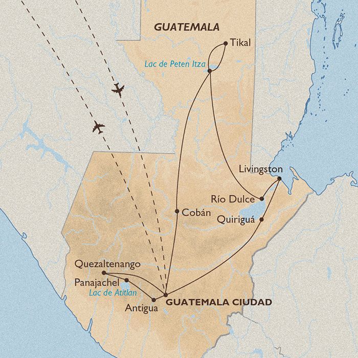 Carte Guatemala