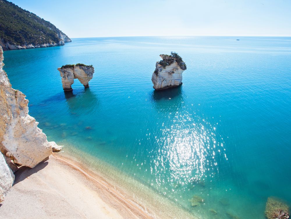 Italian coast (Baia delle Zagare beach, Gargano)
