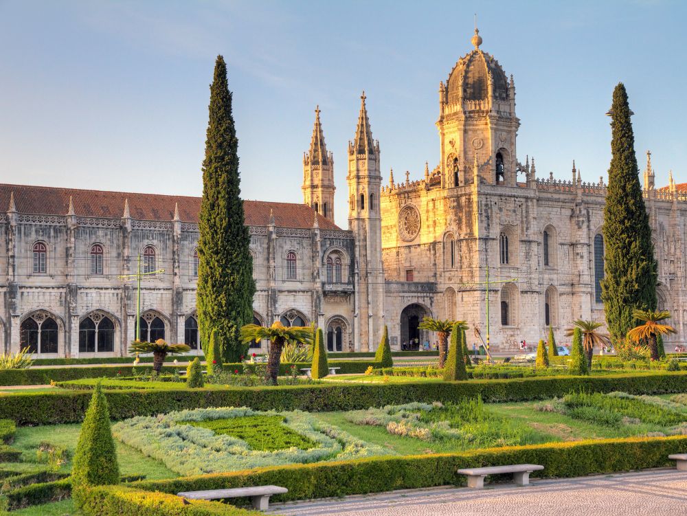 Beautiful image of the Hieronymites Monastery (Jeronimos), a UNESCO world heritage site, in Lisbon, Portugal. HDR