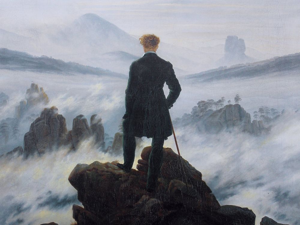 Le Voyageur contemplant une mer de nuages - Friedrich