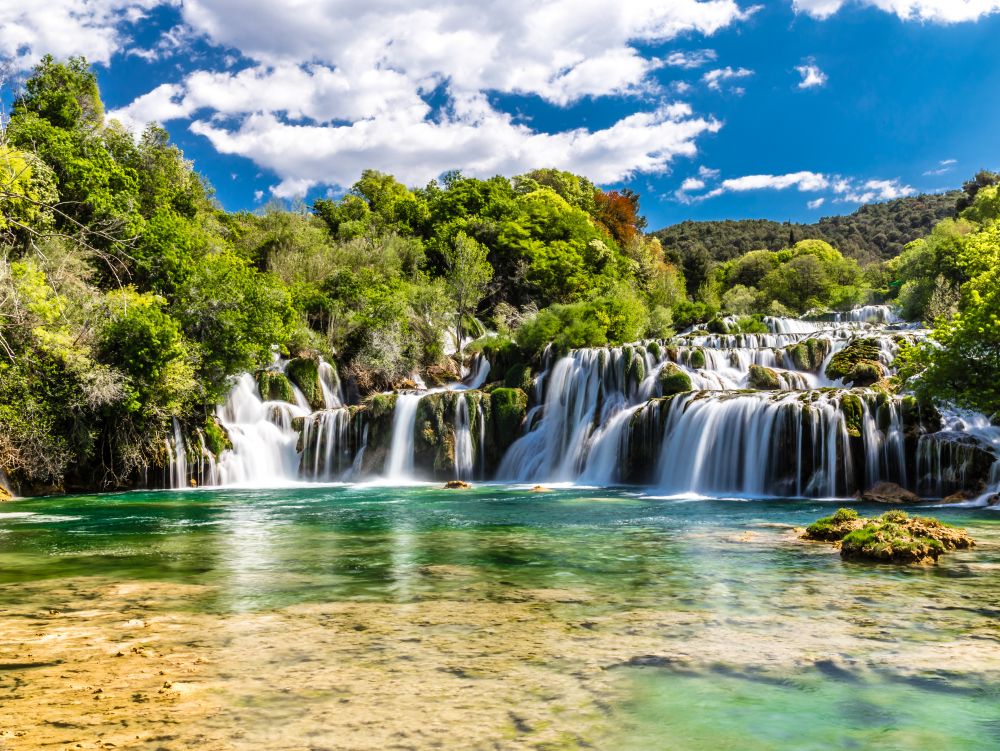 Waterfall In Krka National Park -Dalmatia, Croatia