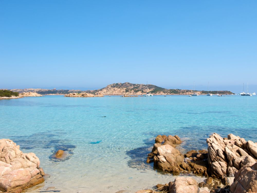 Plage paradisiaque de Maddalena, Sardaigne