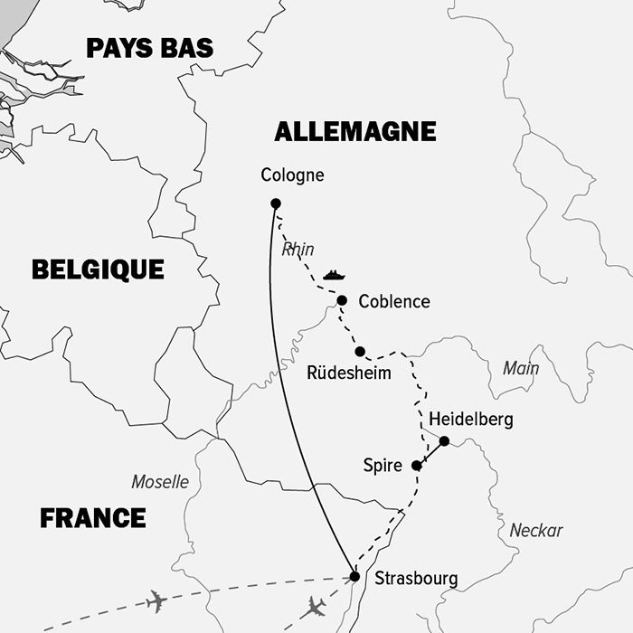 Marché de Noel sur le Rhin