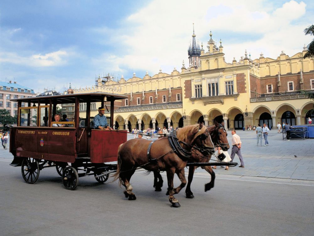 Place du marché à Cracovie