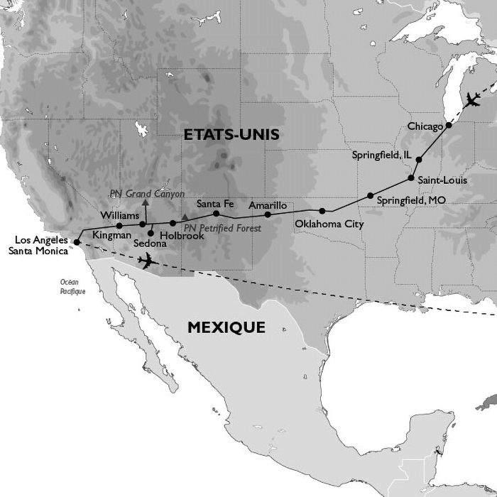 La Route 66 au fil de l'asphalte et du temps