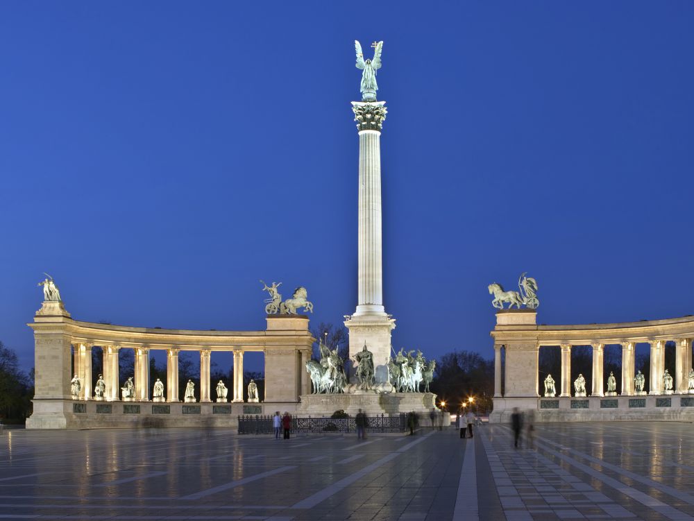 Place des Héros à Budapest