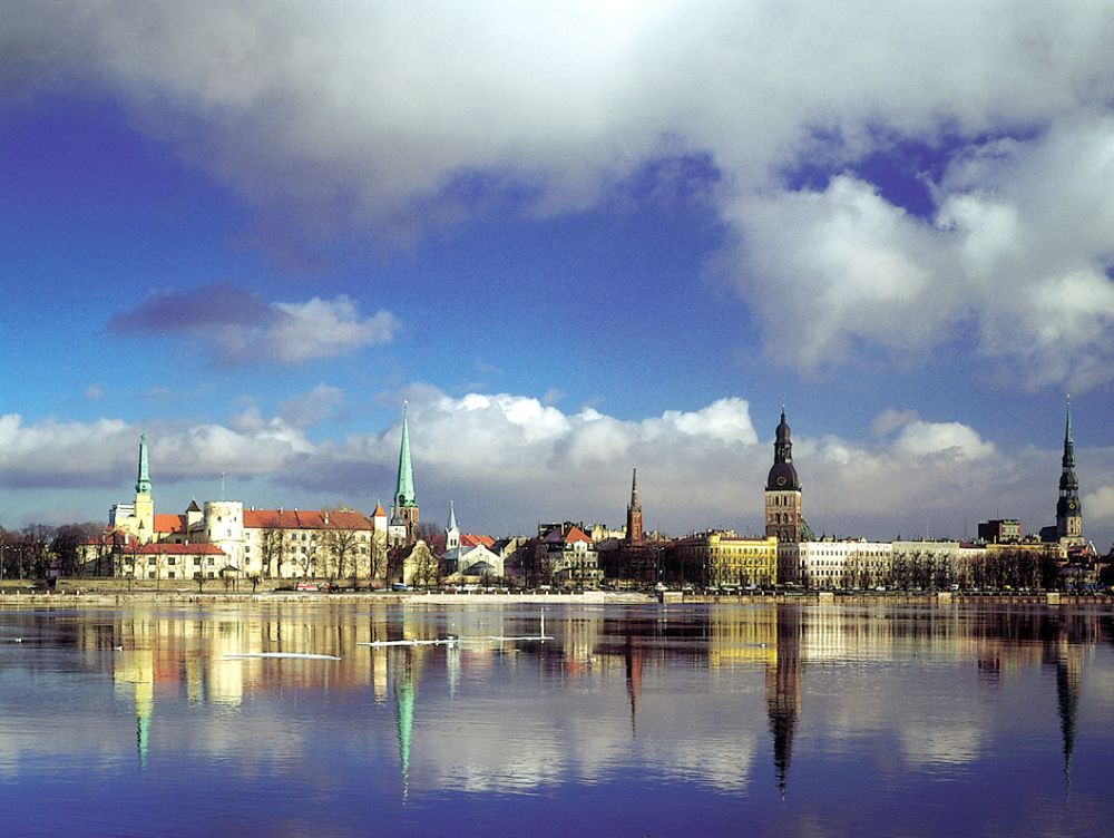 Panorama de la vieille ville de Riga
