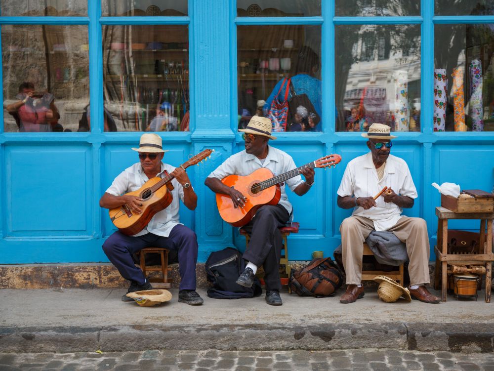 Street musicians in Havana