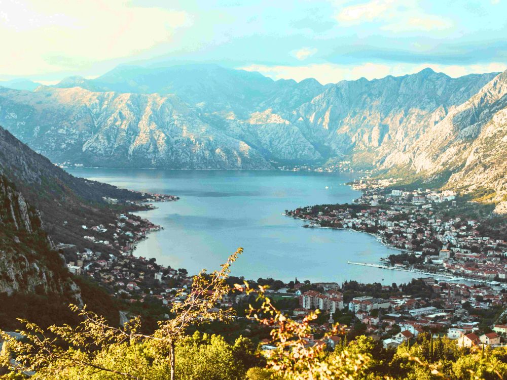 Vue sur la baie de Kotor