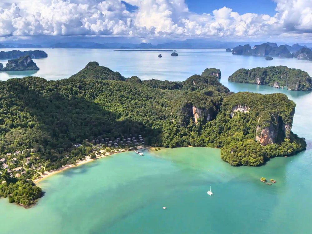 Vue aérienne Koh Yao Noi