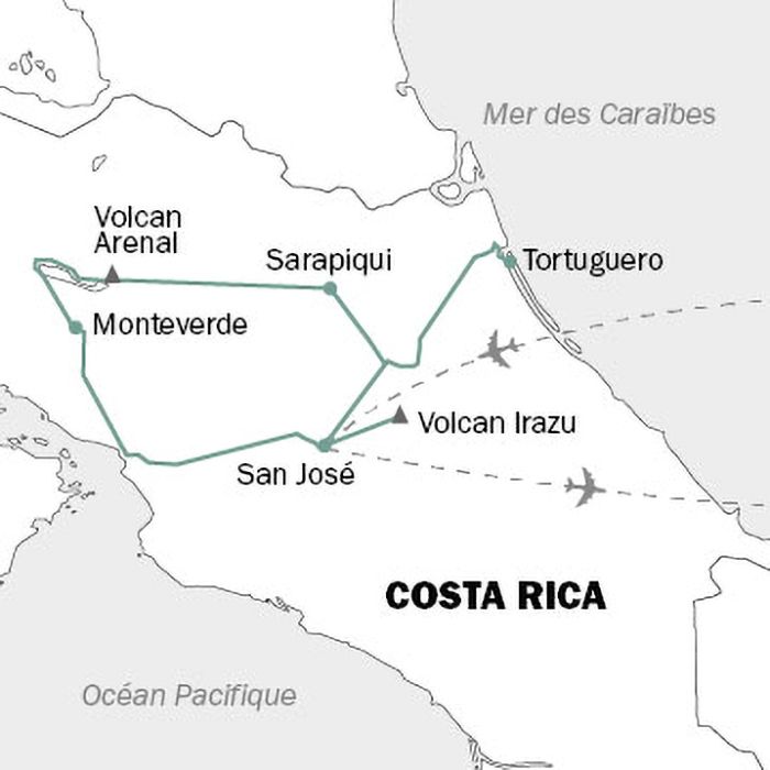Carte Costa Rica Découverte 2026