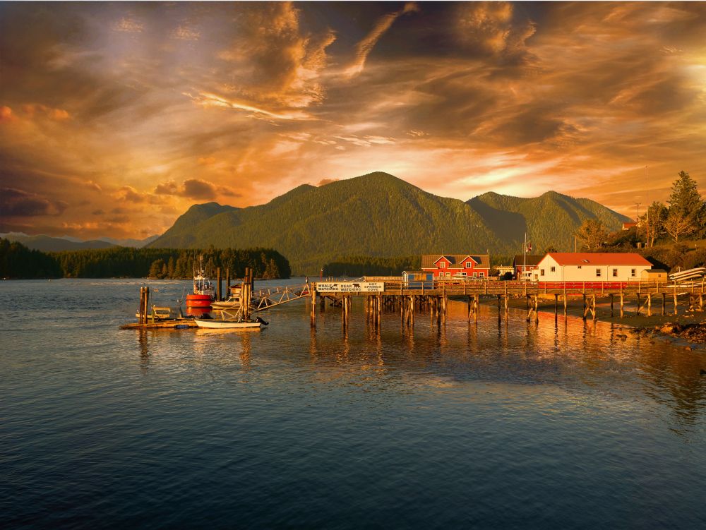 Coucher de soleil à Tofino - île de Vancouver