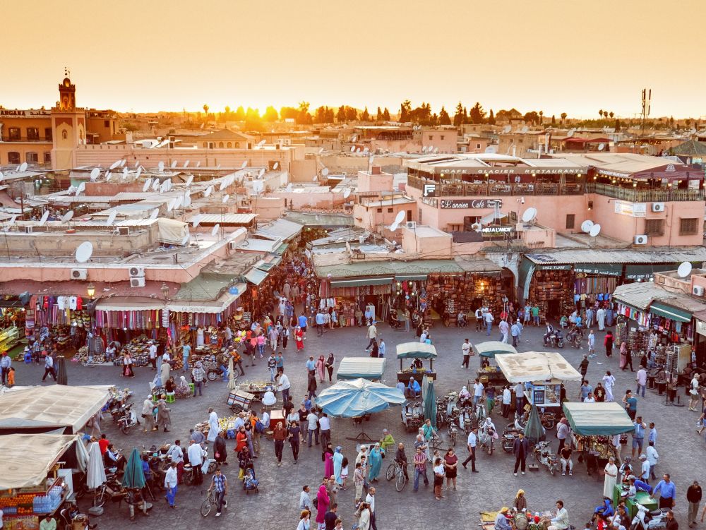 Jemaa el-fna, Marrakech.