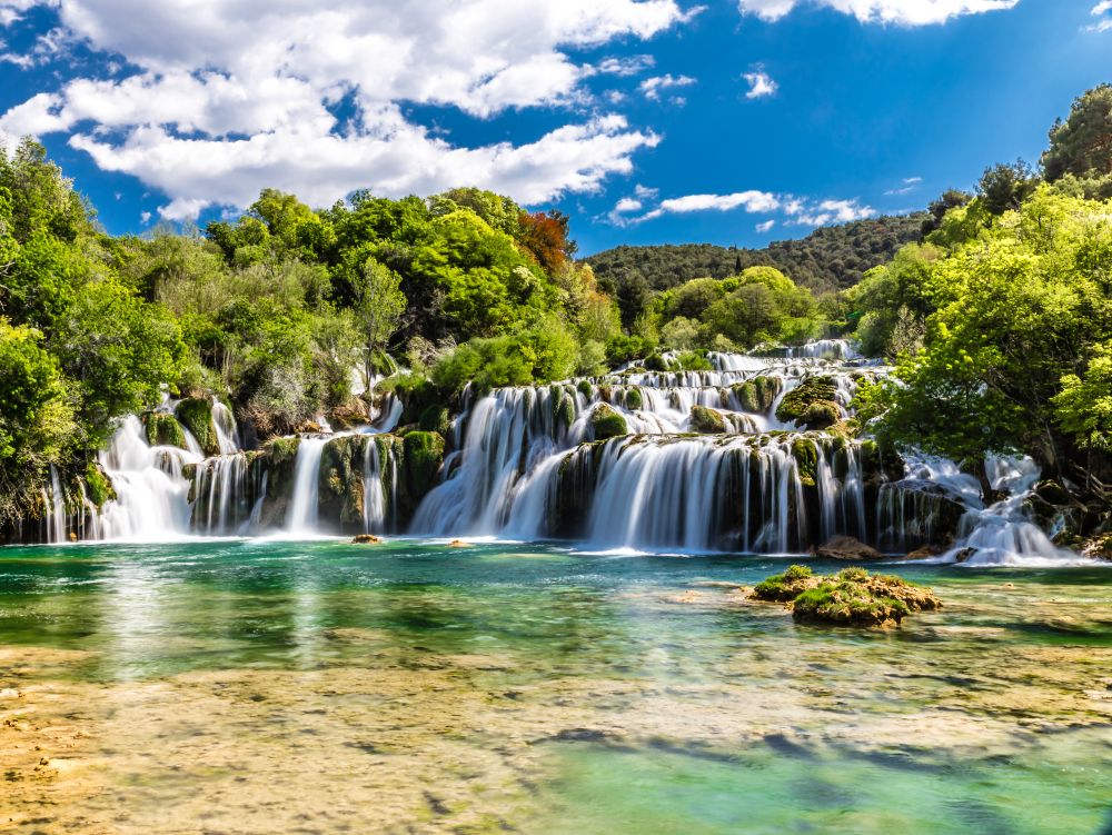 Waterfall In Krka National Park -Dalmatia, Croatia