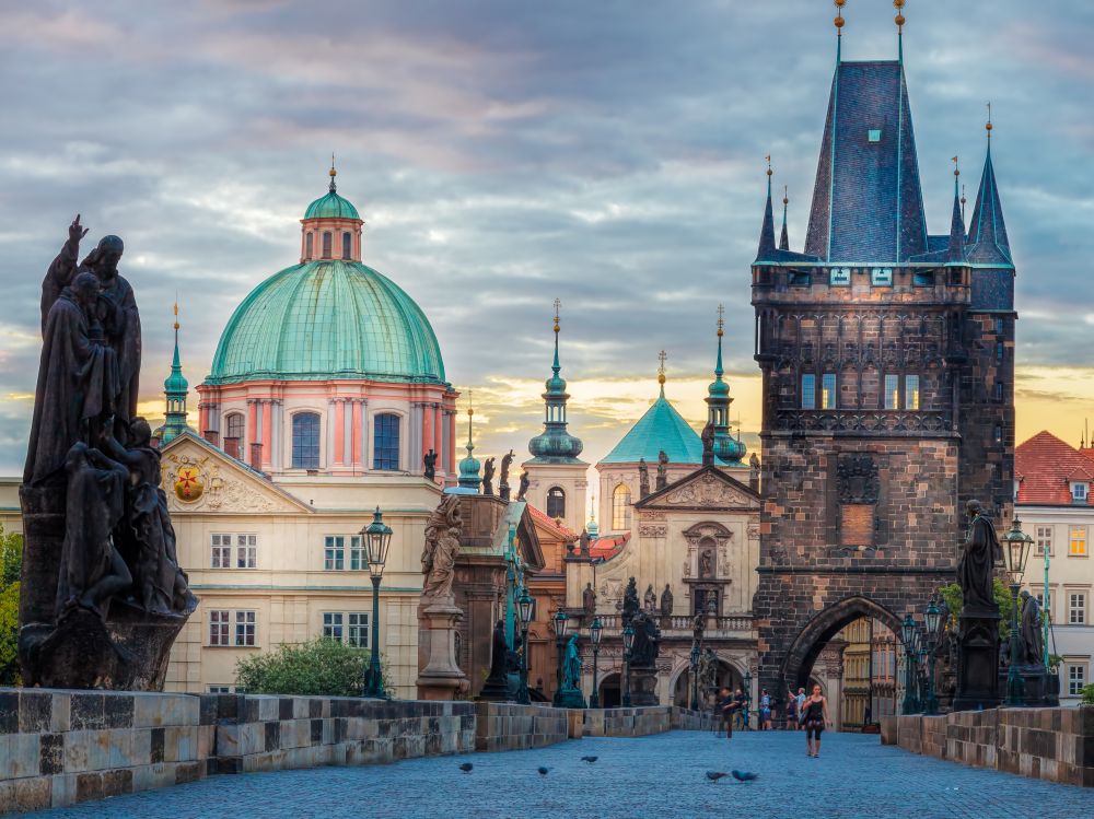 The historic center of Prague, ancient architecture, and cultural heritage