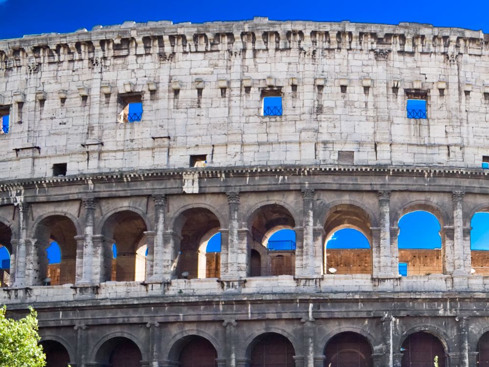 Rome, vue panoramique du Colisée