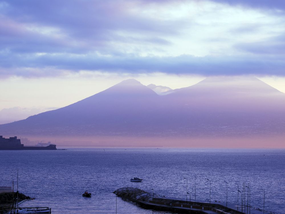 Golfe de Naples et le Vésuve