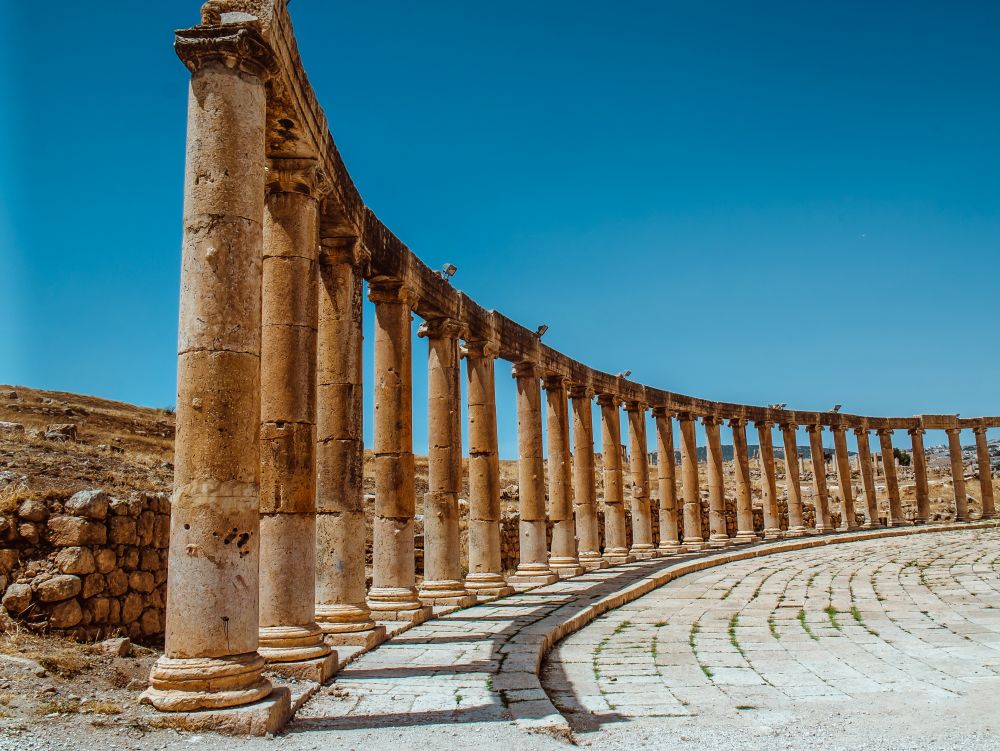 ncient Jerash ruins,(the Roman ancient city of Geraza), Jordan