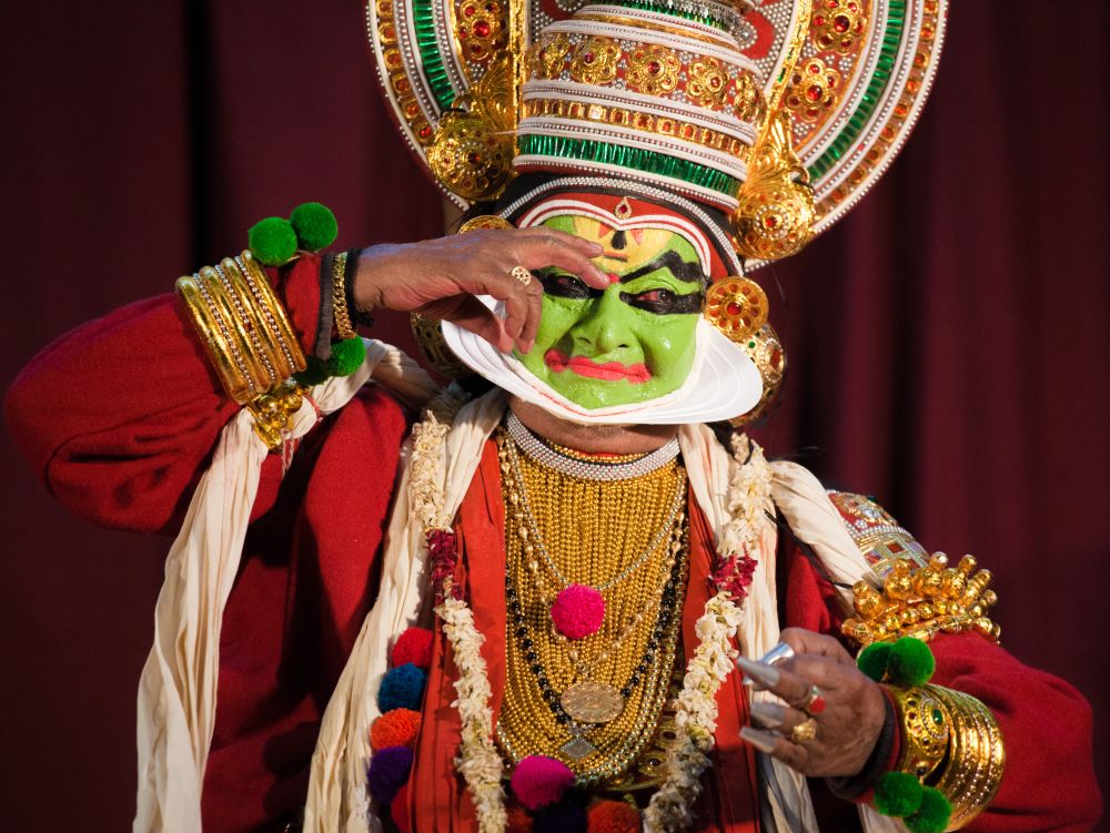 Kathakali performance in Kerala, India