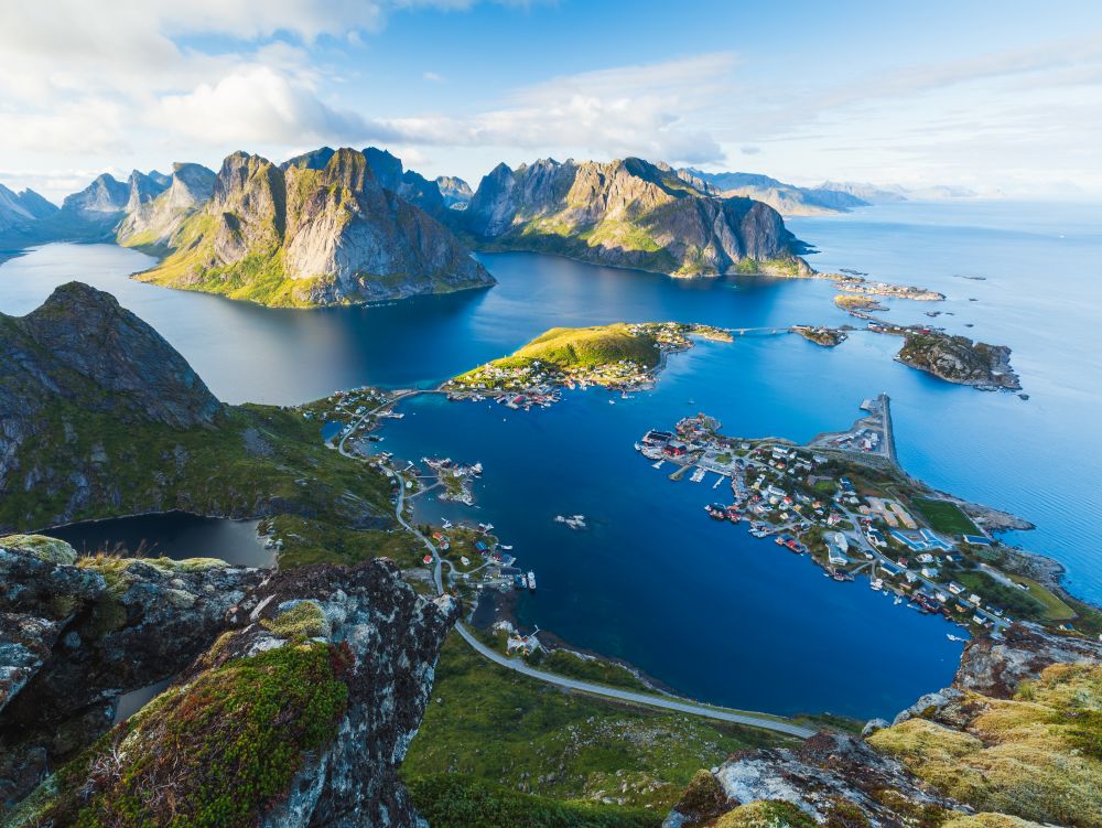 Village dans les îles Lofoten