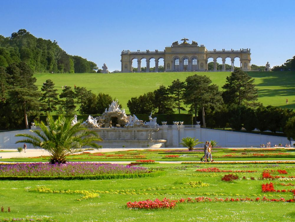 Vienne : jardins du château de Schonbrunn