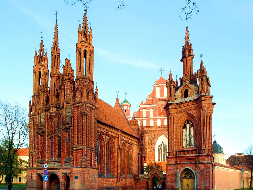 Vilnius : église Sainte-Anne