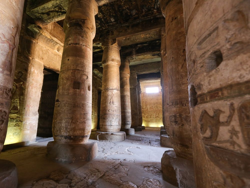 Colonnes, Temple d'Abydos