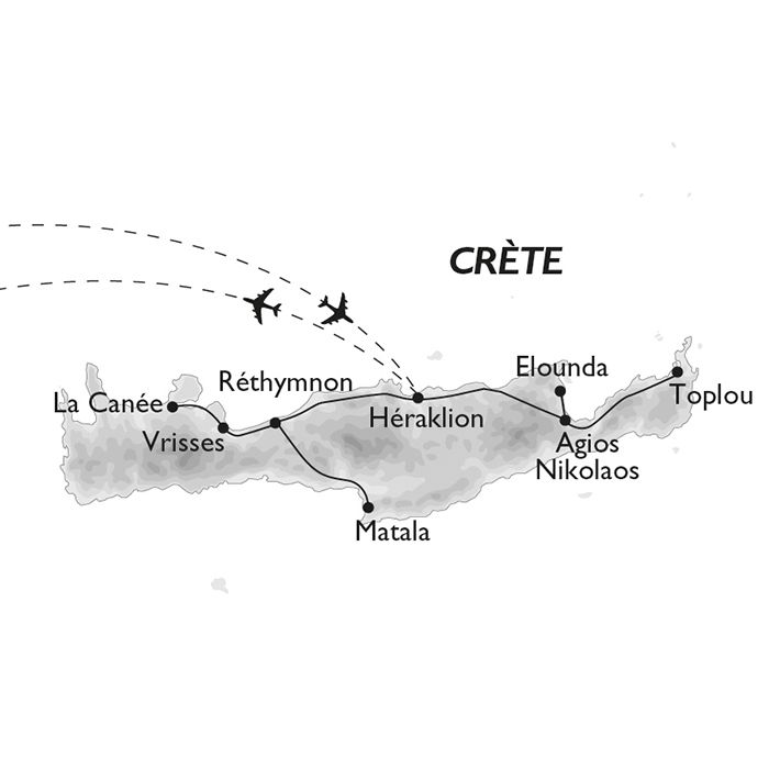 Carte Crète