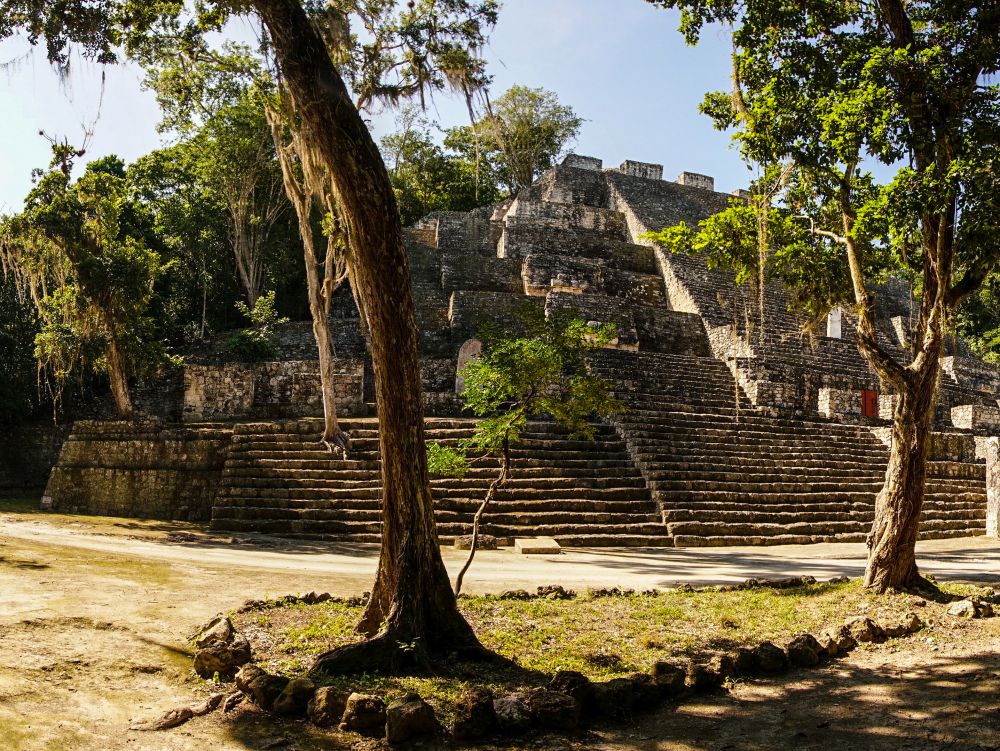 Calakmul Maya Ruins in the Yucatan, Mexico.