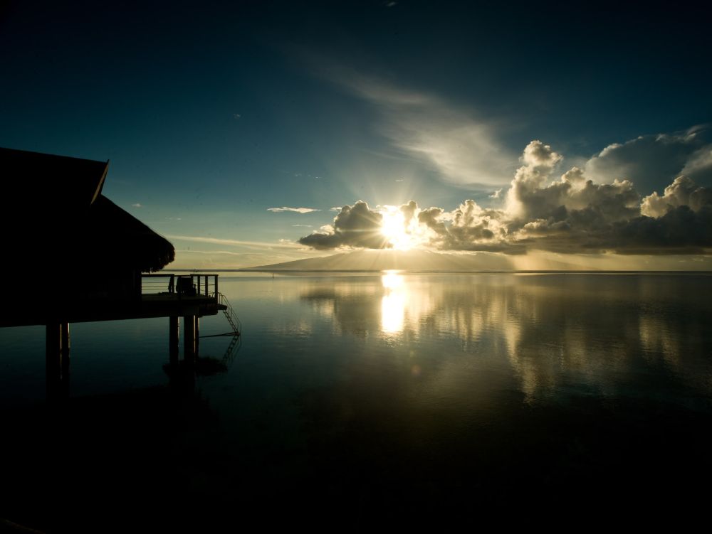 Coucher de soleil à Tahiti