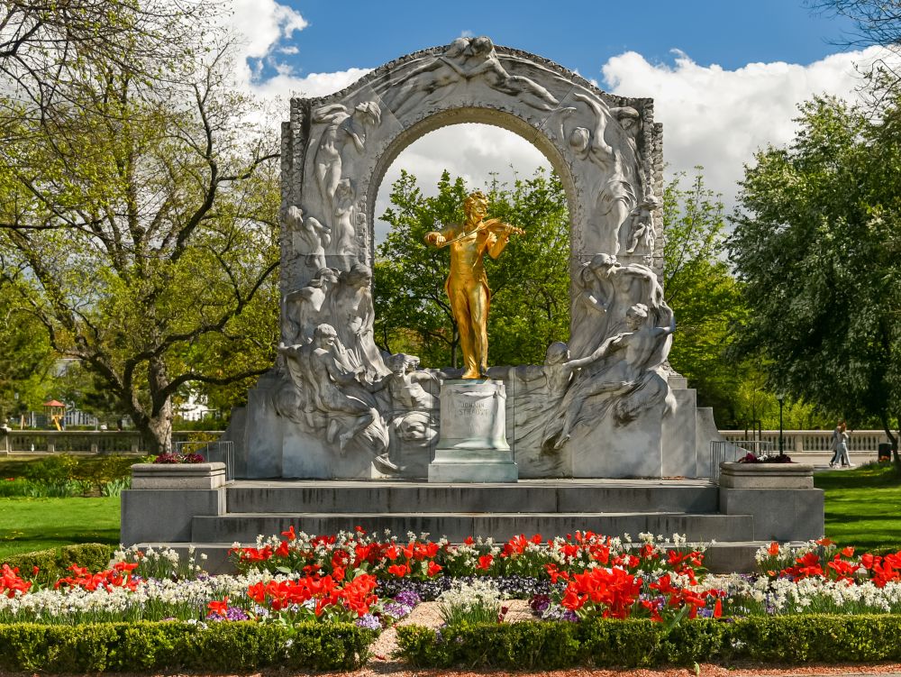 Statue de Johann Strauss au Stadtpark