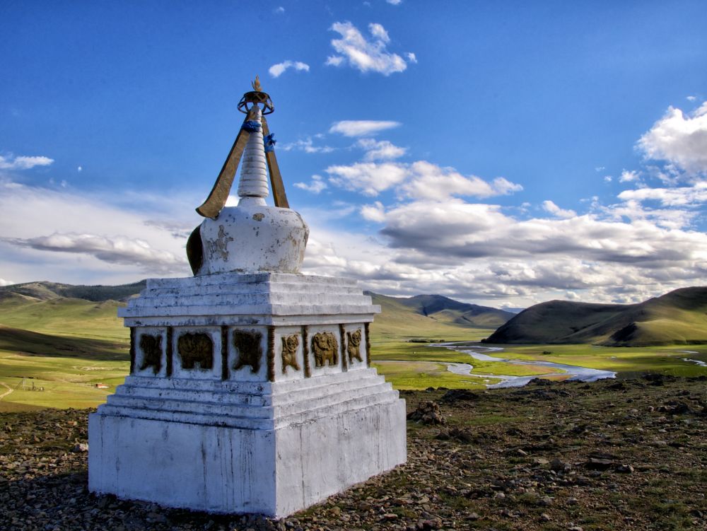 Stupa dans la vallée d'Orkhon