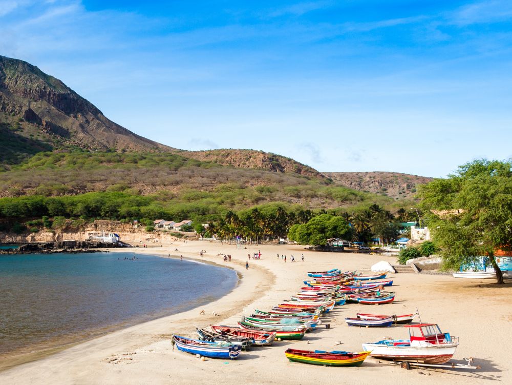 Tarrafal beach in Santiago island in Cape Verde - Cabo Verde