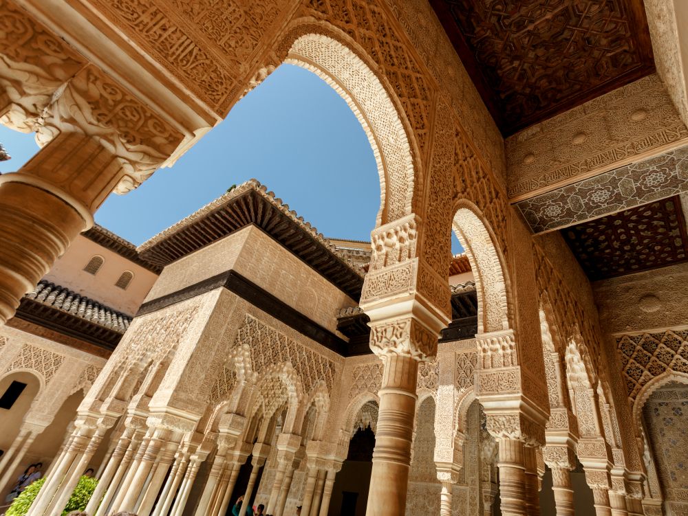 Alhambra palace in Granada, Andalusia Spain