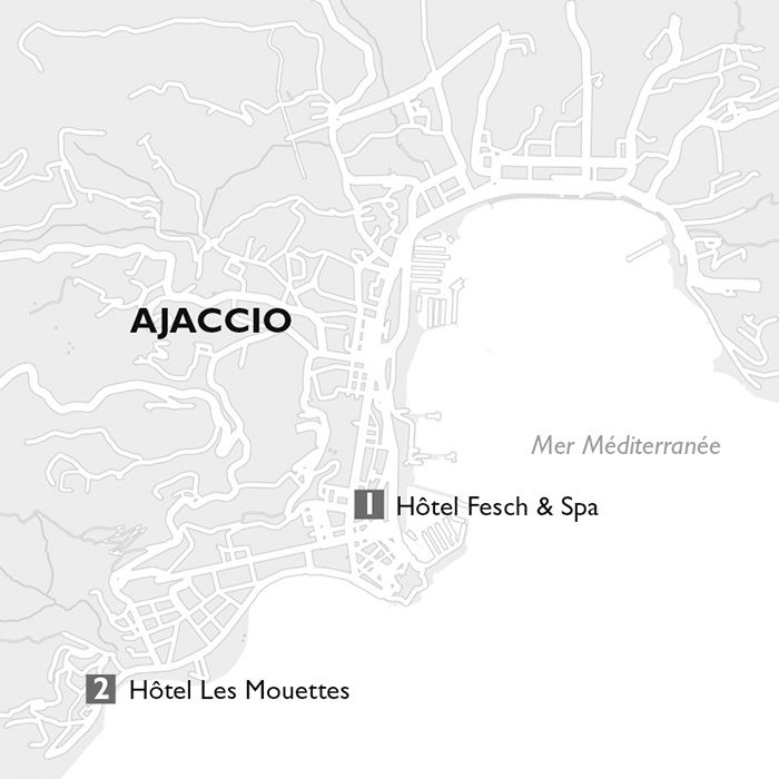 Carte Ajaccio