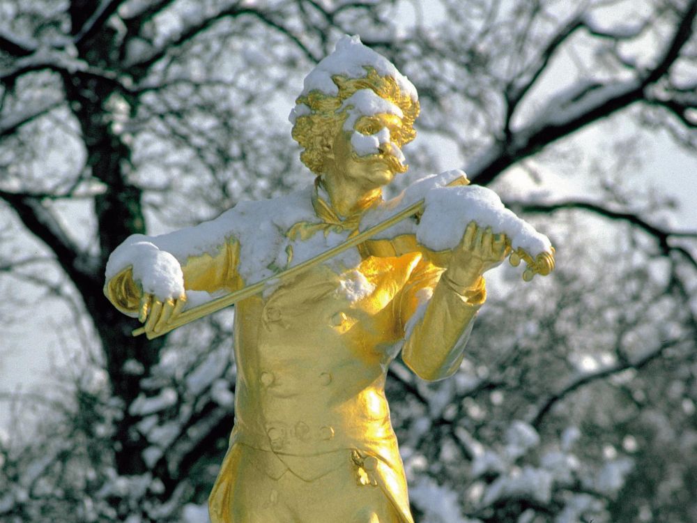 Statue de johann strauss au stadtpark