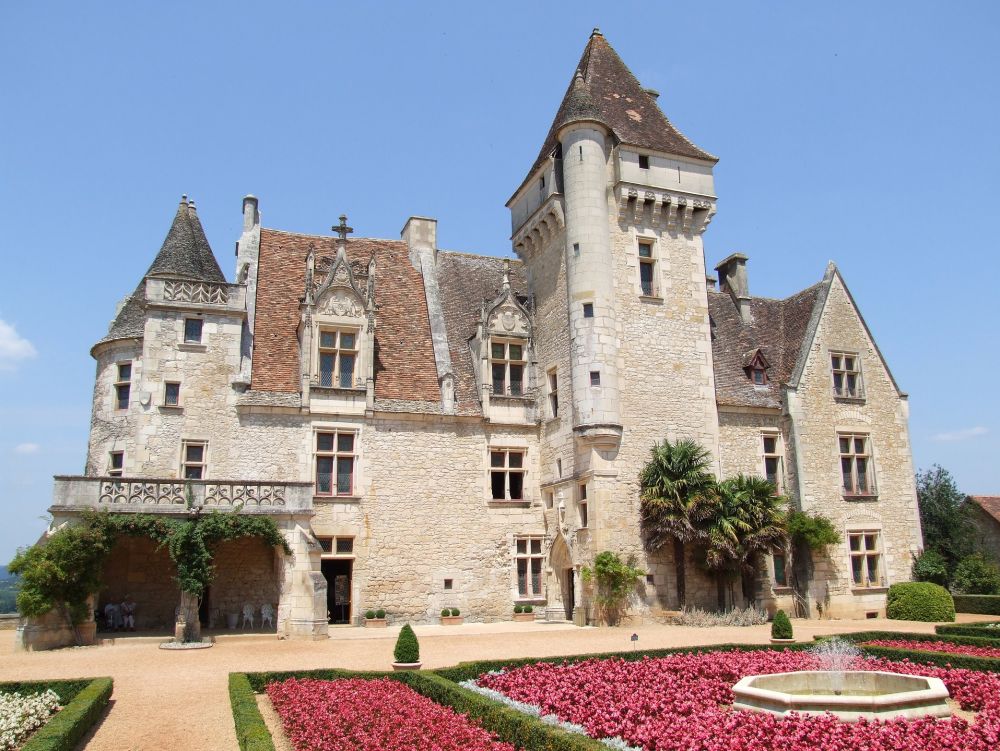 Château des Milandes dans la vallée de la Dordogne