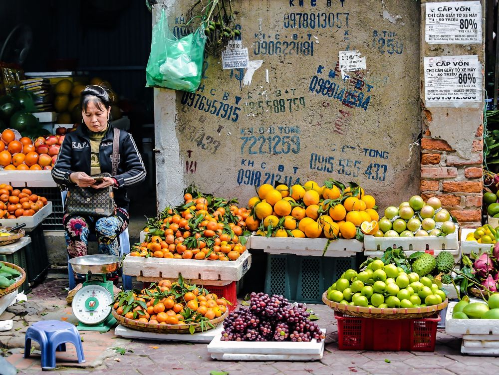 Marché de rue, Hanoï