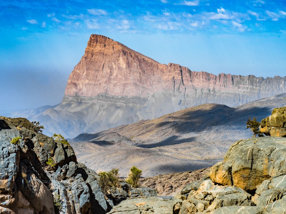 Mountain road to Jebel Shams Oman